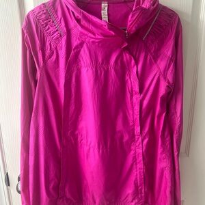 Lululemon Run Break Free Pullover Jacket Paris Pink Size 6 Vintage
